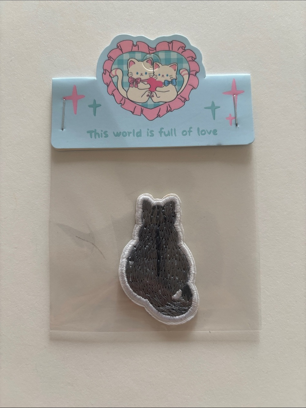 🐈‍⬛ Cat Embroidered Self-Adhesive/ 🧵 Sew-on Embroidery Patch 🐾
